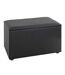 Coffre de Rangement Design Soldi 65cm Noir-1