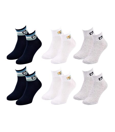 Chaussettes QUIKSILVER QUARTER - Pack de 6