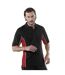 Polo À Manches Courtes Homme Noir Rouge Blanc GAMEGEAR-1