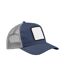 Unisex Adult 5 Panel Appliqué Patch Trucker Cap Slate Blue Light Grey Beechfield-1
