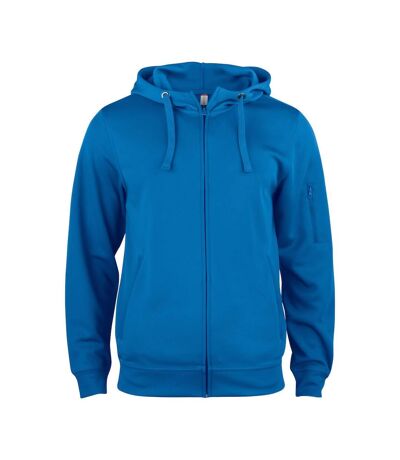 Mens Basic Active Full Zip Hoodie Royal Blue Clique