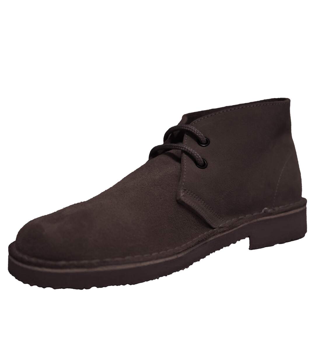 Roamers Mens Real Suede Unlined Desert Boots (Dark Brown) - UTDF111-2