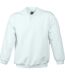 Sweat-shirt col polo - homme - JN041 - blanc