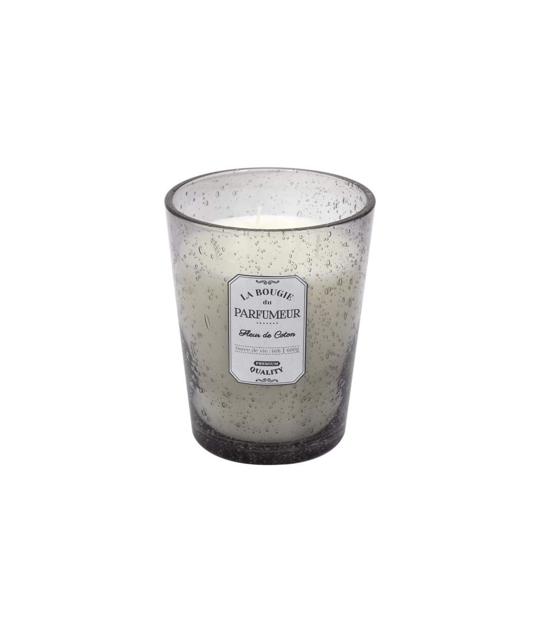 Bougie Parfumée en Verre Bulle 16cm Fleur de Coton-1