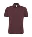 Polo lourd manches courtes - homme - PU422 - rouge bordeau