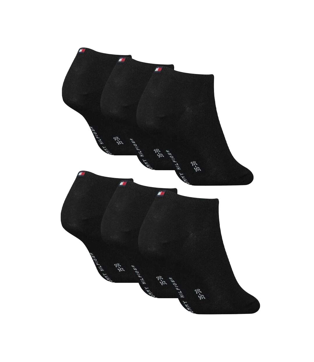 Chaussettes Motif/style Logo Texte Homme Noir Tommy Hilfiger-2