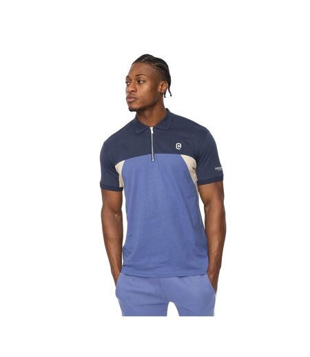 Polo Castlebay Homme Bleu Crosshatch