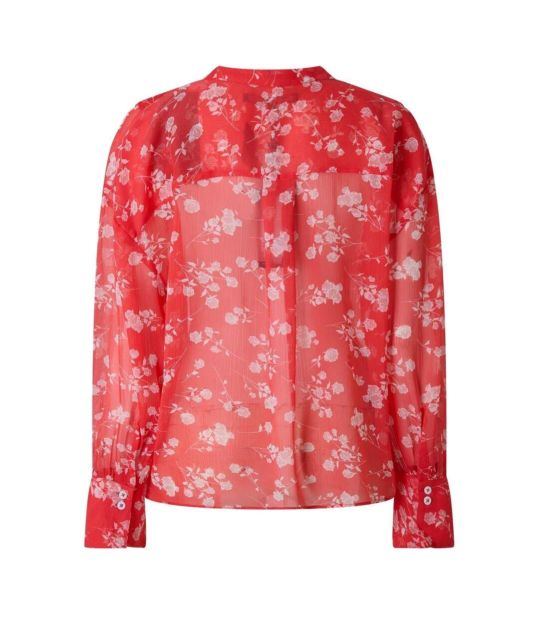 Blouse Manches Longues Motif/style Floral Alesndra Femme Rouge French Connection-2