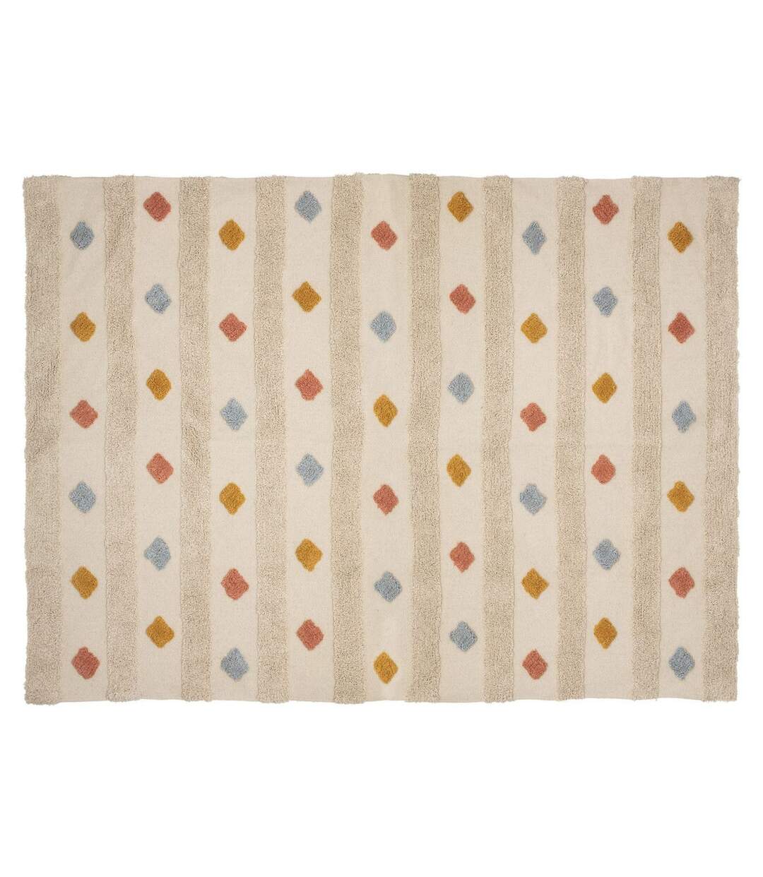 Tapis Tufté Enfant Arlequin 120x170cm Naturel-1