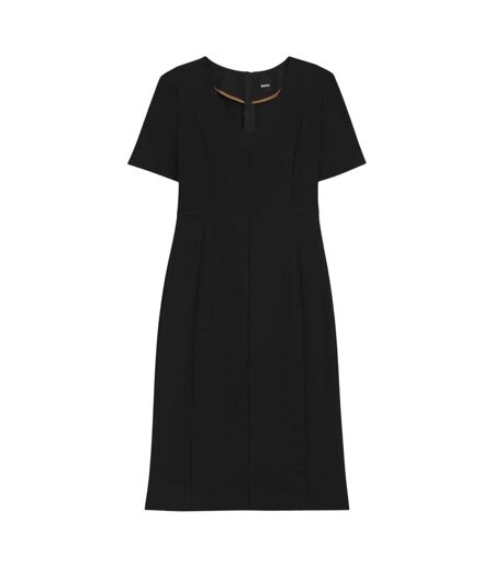 Robe Manches Courtes Motif/style Longueur Genoux Damaisa Femme Noir Boss
