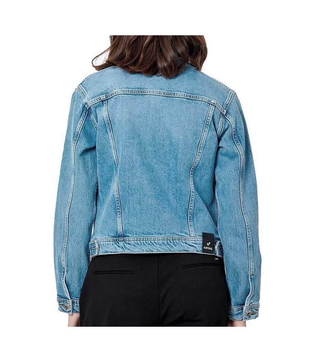 Veste en jean bleu femme kaporal nista-2