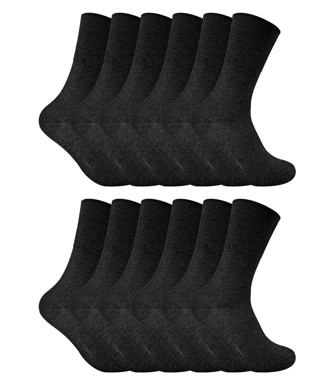 12 Pack Ladies Non Elastic Thermal Diabetic Socks | Sock Snob | Women Soft Top Socks for Poor Circulation-1