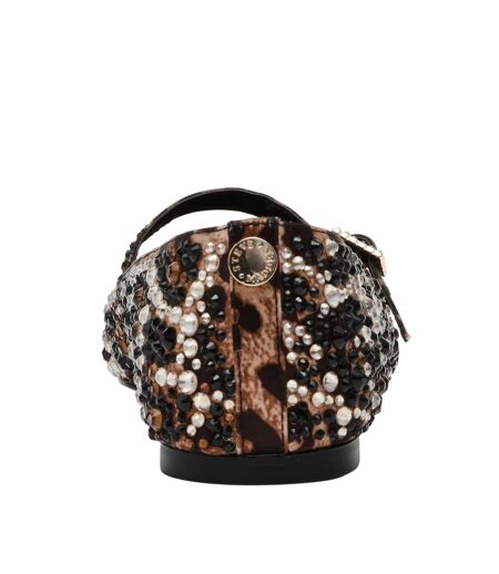 Ballerines Motif/style Imprimé Léopard Brissa Femme Beige Noir Steve Madden