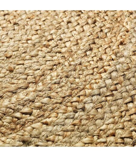 Tapis Rond Déco en Jute Shira 120cm Noir