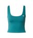 Womens/ladies Motion Performance Cropped Vest Top Green Under Armour-1