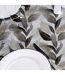 Nappe Toile Cirée Ronde Oralia 160cm Gris-3