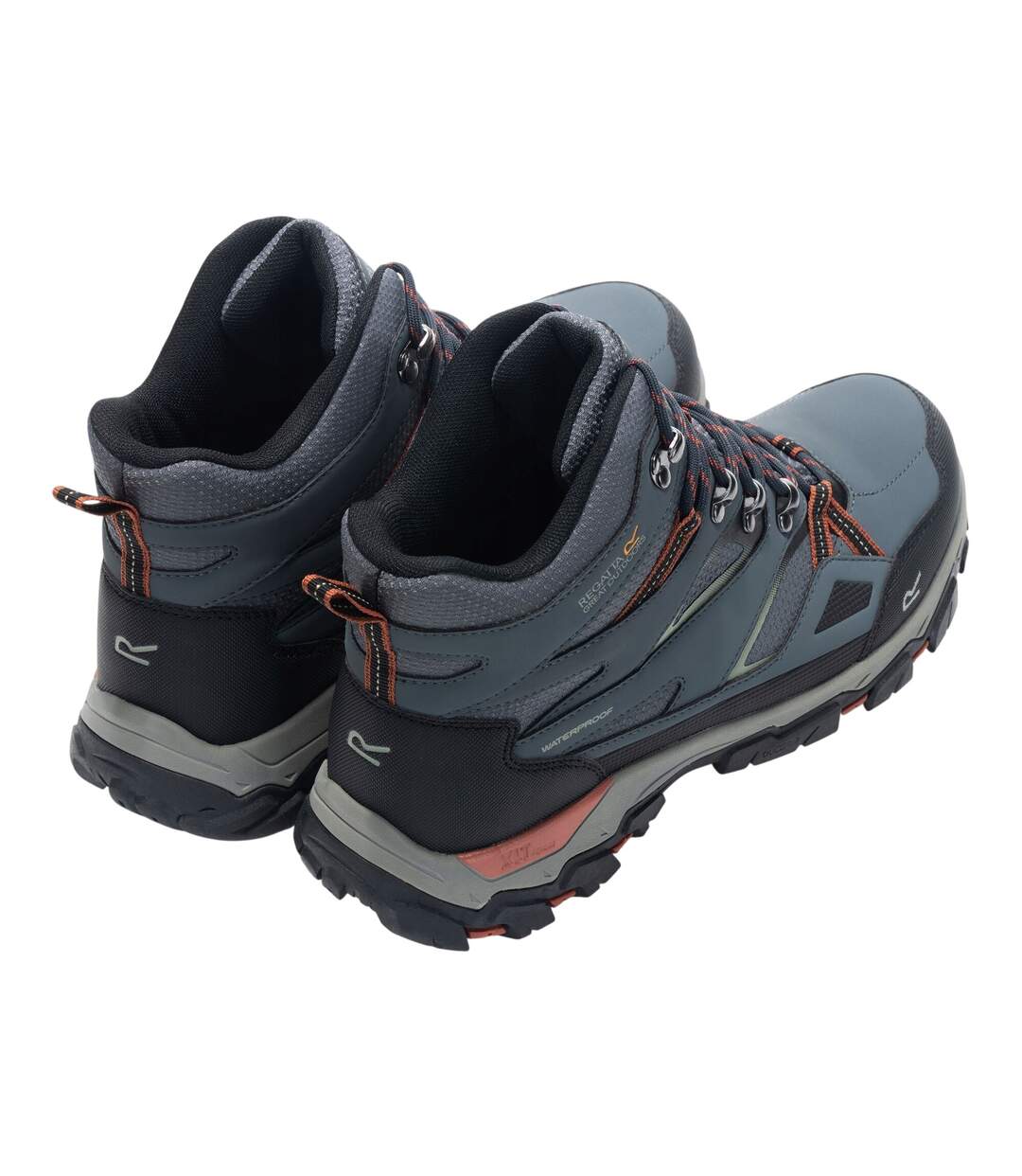 Mens Holcombe Iii Walking Boots Dark Storm Brick Regatta-2