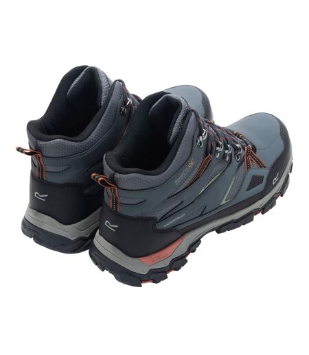 Mens Holcombe Iii Walking Boots Dark Storm Brick Regatta