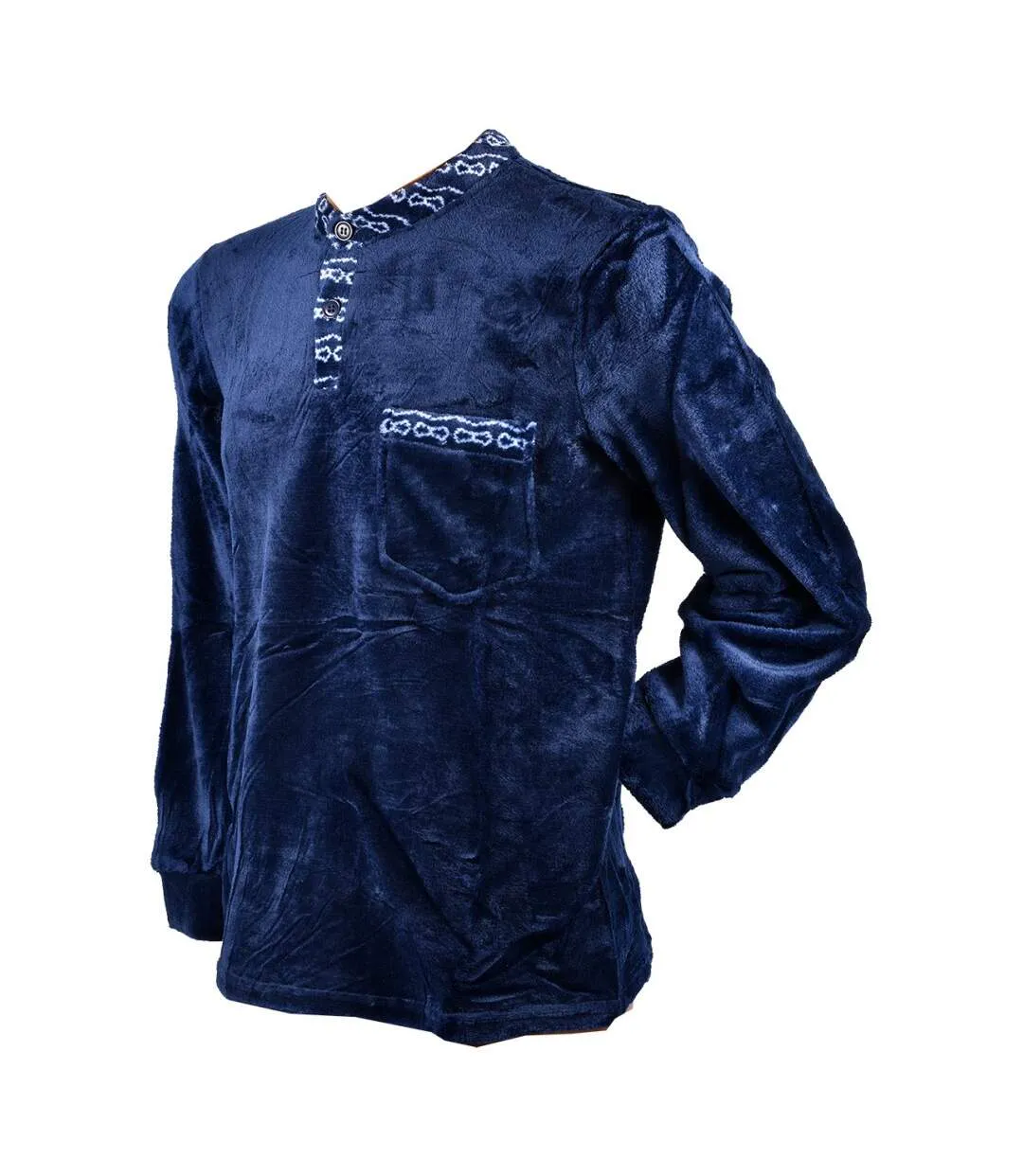 Pyjama Homme POLAIRE ECO 2545 MARINE-3