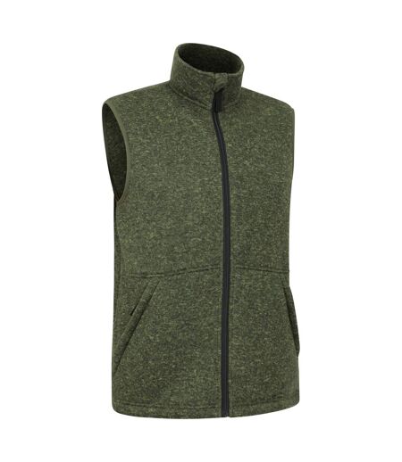 Mens idris fleece vest khaki green Mountain Warehouse