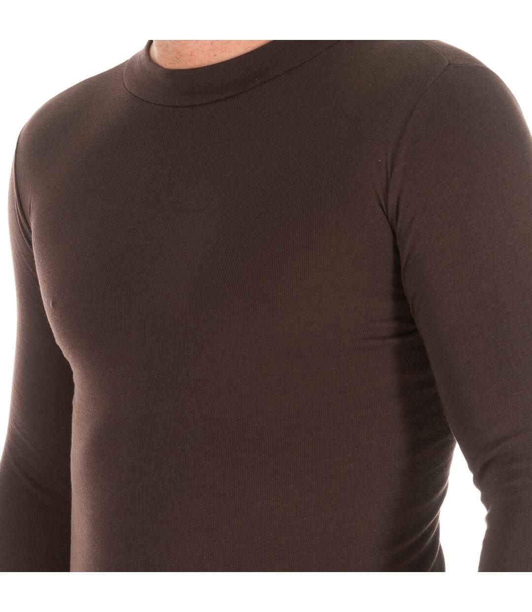 Men's long sleeve t-shirt with a medium high neck 1625-H, Men's long t-shirt, Men's t-shirt, Round neck t-shirt