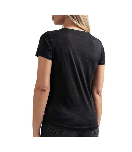 T-shirt noir femme sun valley portal