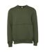 Bella + Canvas Unisex Adult Raw Seam Sweatshirt (Military Green)