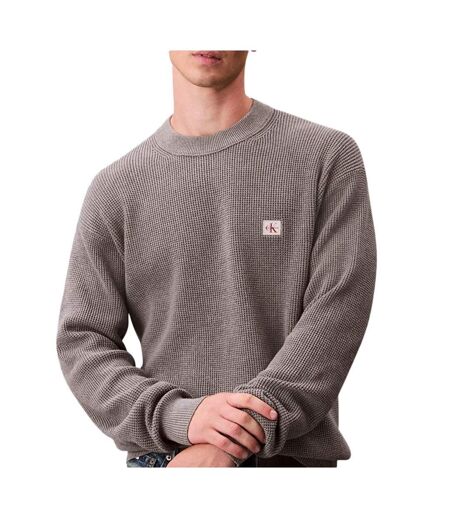 Sweat gris homme calvin klein 350terry monog