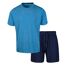 Ensemble de pyjama court homme bleu / bleu marine Light And Shade-1