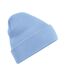 Bonnet À Manchettes Original Pour Adultes, Unisexe Bleu Ciel Beechfield-1