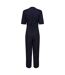 Regatta Womens/Ladies Streap Lightweight Button Front Short-Sleeved Jumpsuit (Navy) - UTRG9464
