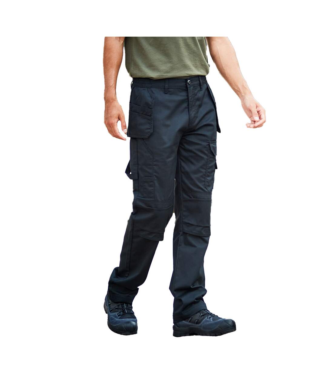 Mens Tradesman Cargo Trousers Black PRORTX-2
