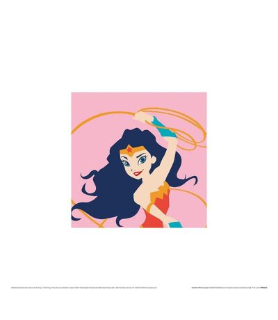 Wonder Woman - Imprimé (Rose / Rouge / Jaune) (30 cm x 30 cm) - UTPM6065