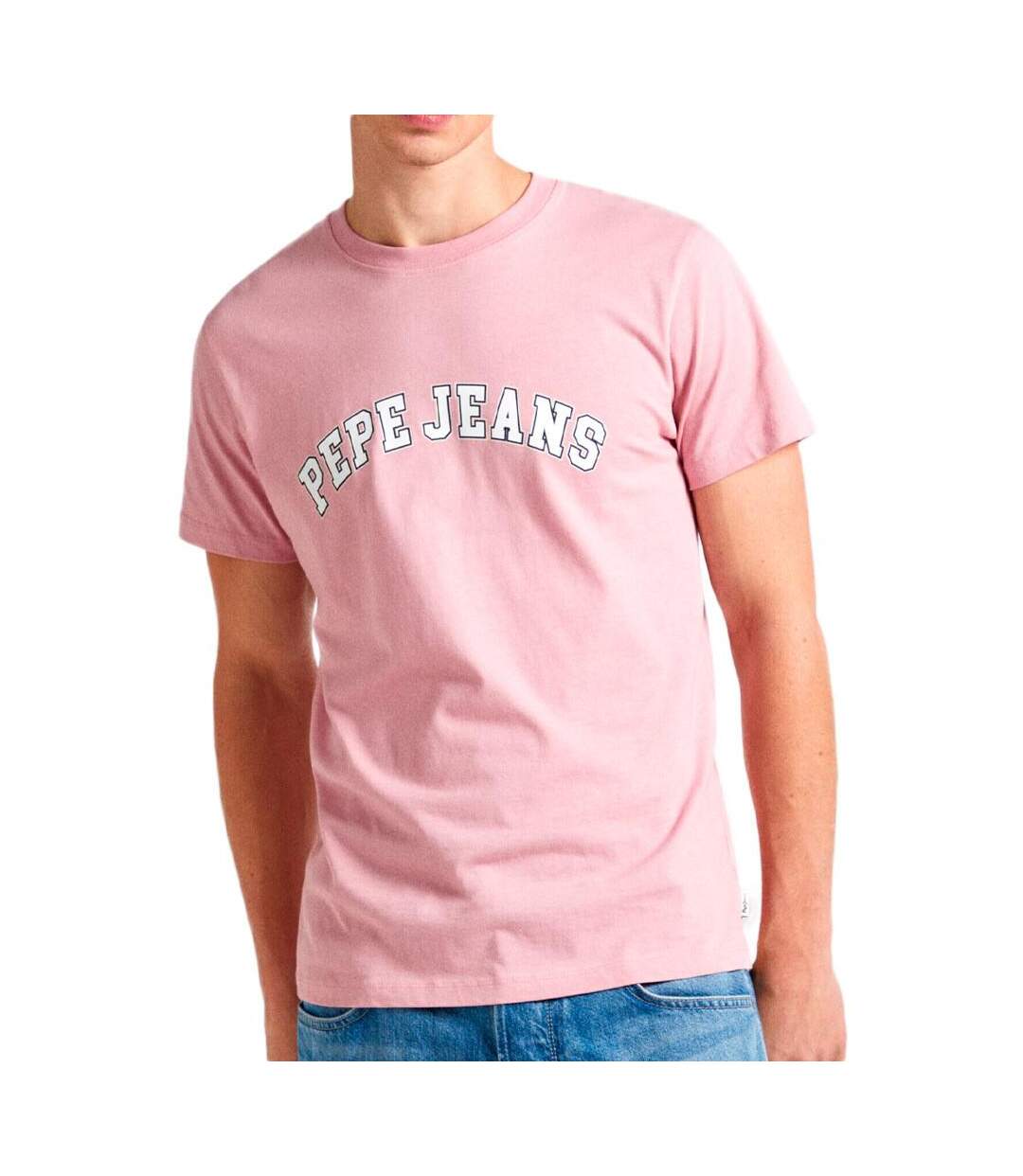 T-shirt Rose Homme Pepe jeans Clement - S-1