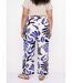 Pantalon large imprimé abstrait-2