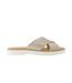 Womens/ladies Mae Crossover Strap Sliders Silver Toms-1