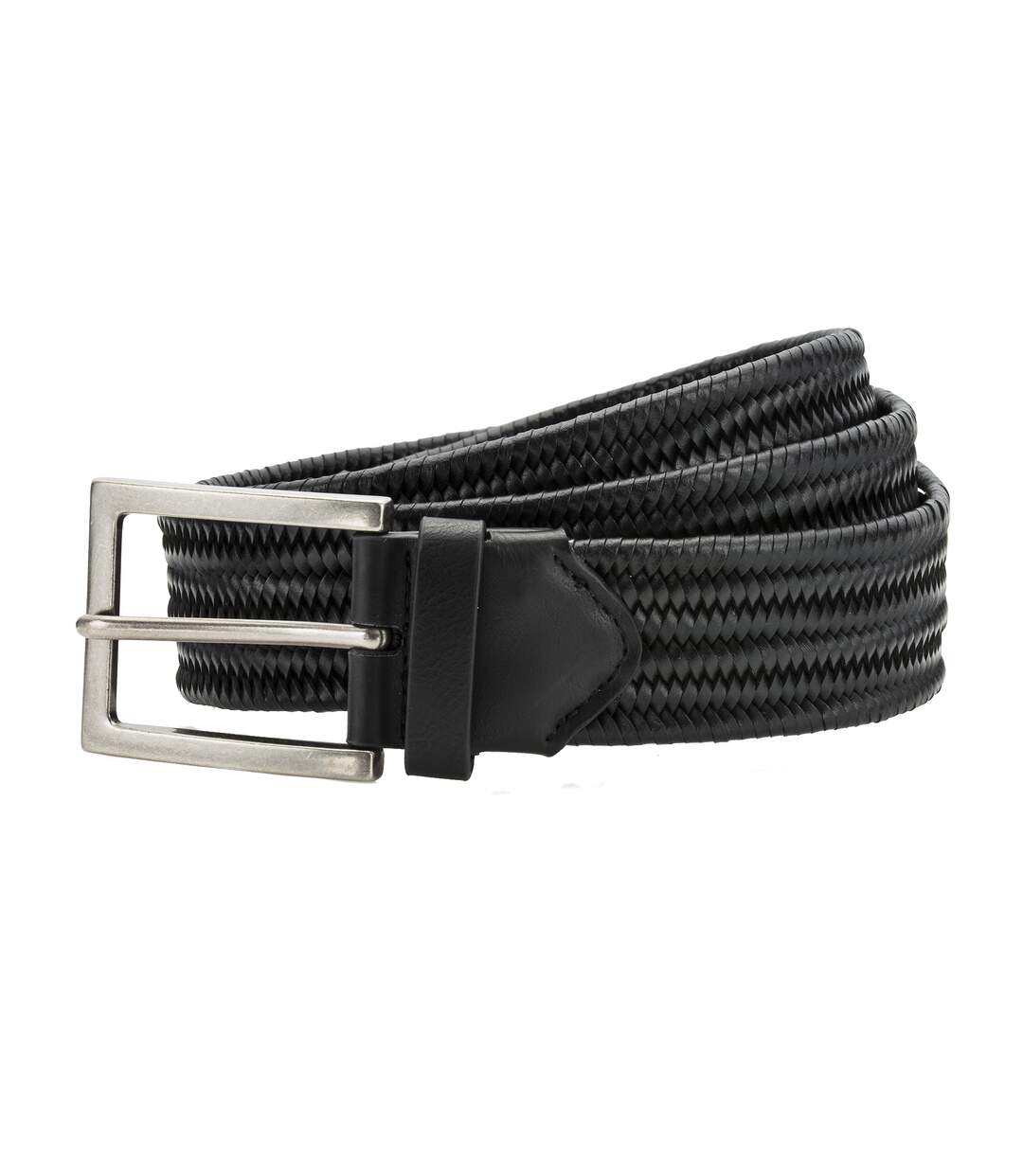Ceinture Tressée En Cuir Homme Noir Asquith & Fox-2