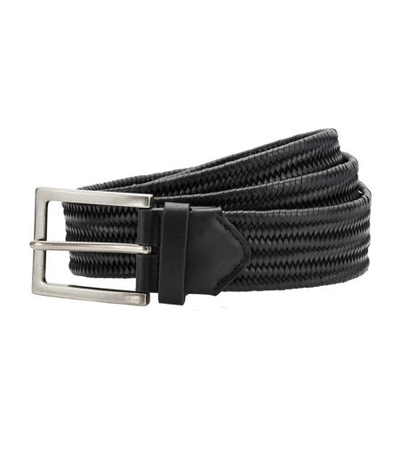 Ceinture Tressée En Cuir Homme Noir Asquith & Fox