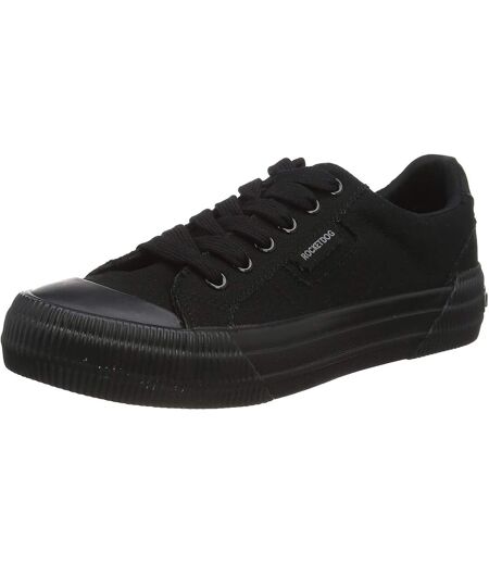 Womens/ladies Cheery Trainers Black Rocket Dog