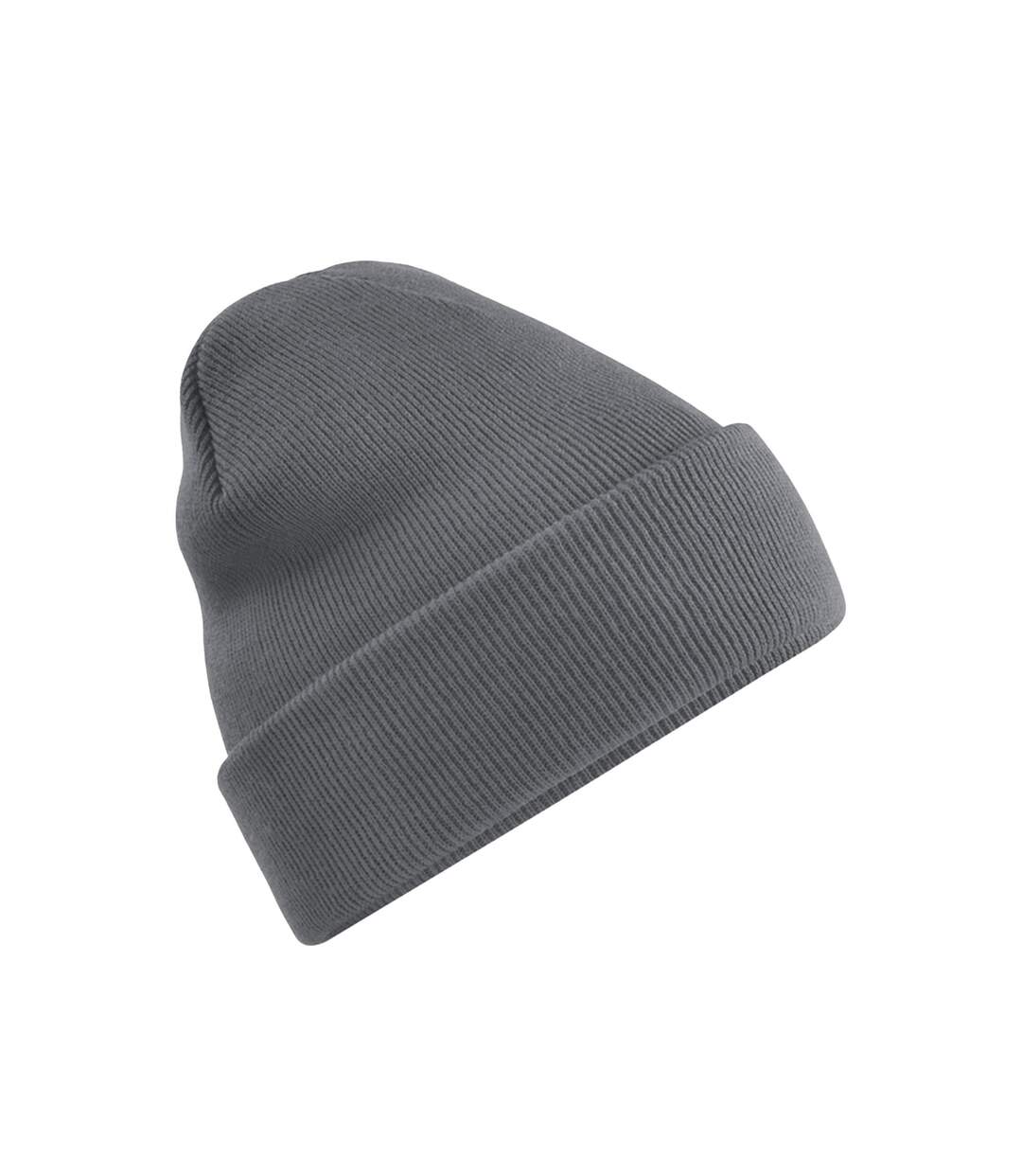 Bonnet À Revers Recyclé Original Gris Foncé Beechfield-2
