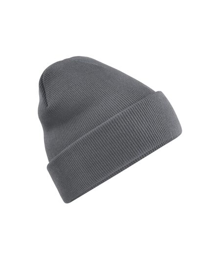 Bonnet À Revers Recyclé Original Gris Foncé Beechfield