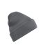 Bonnet À Revers Recyclé Original Gris Foncé Beechfield-2