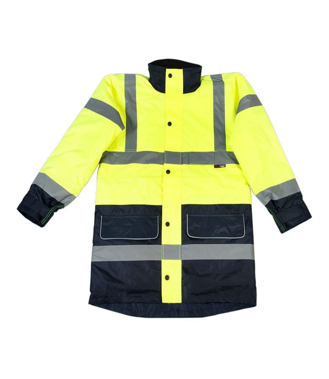 Warrior Mens Denver High Visibility Safety Jacket (Fluorescent Yellow) - UTPC274