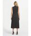 Robe-chemisier longue à pois sans manches-2