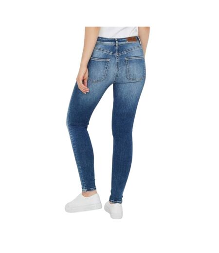 Womens/ladies 5 Pockets Slim Jeans Medium Blue Vero Moda