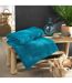 Drap de Bain Tendresse 90x150cm Bleu Paon-3