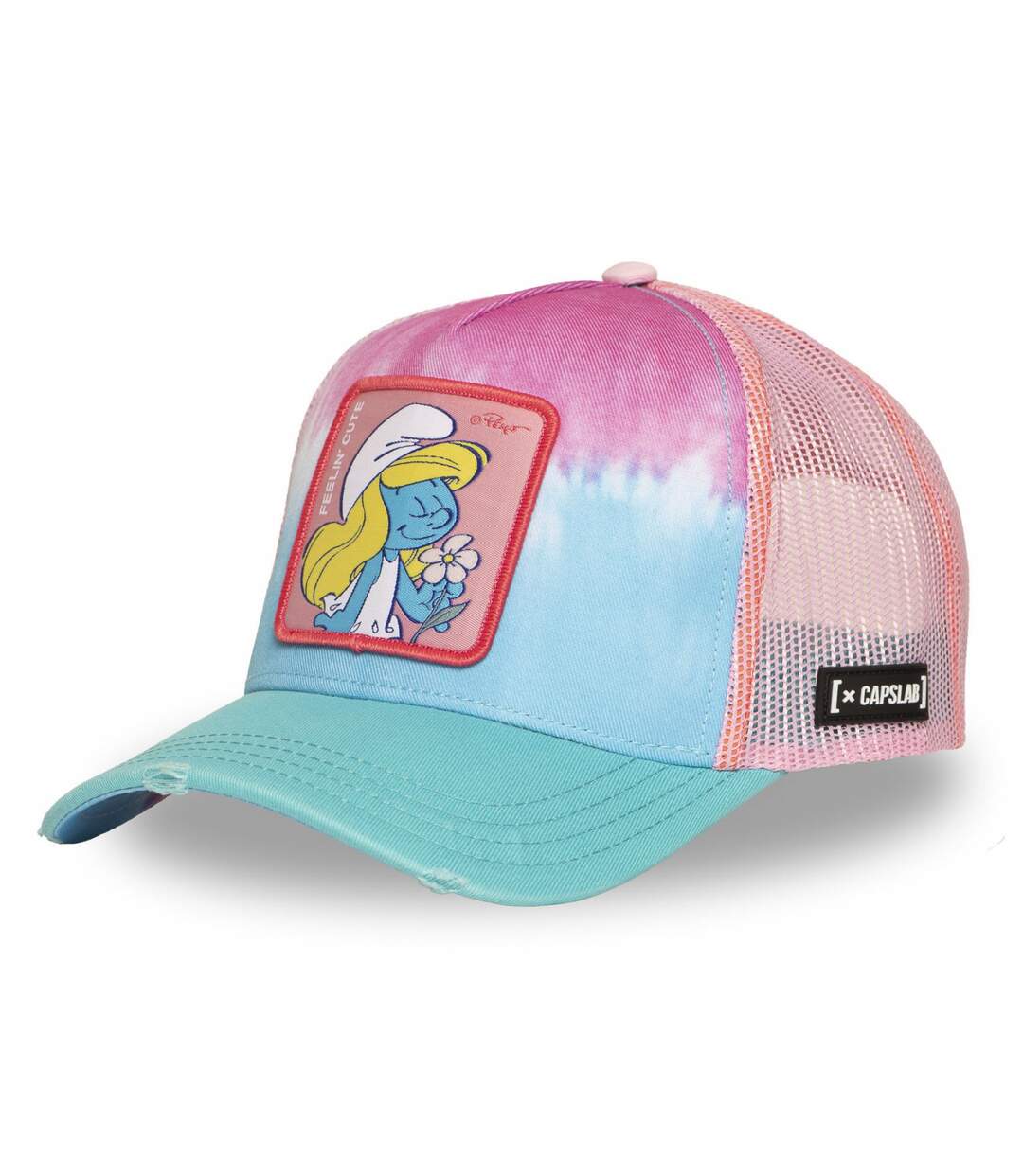 Casquette trucker avec filet The Smurfs Feelin' Cute Capslab-1