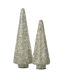 Sapin de Noël Déco à Paillettes Ethel 32cm Argent-2