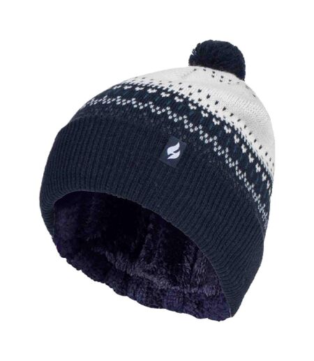 Bonnet Femme Thermique Tricot avec Petit Pompon