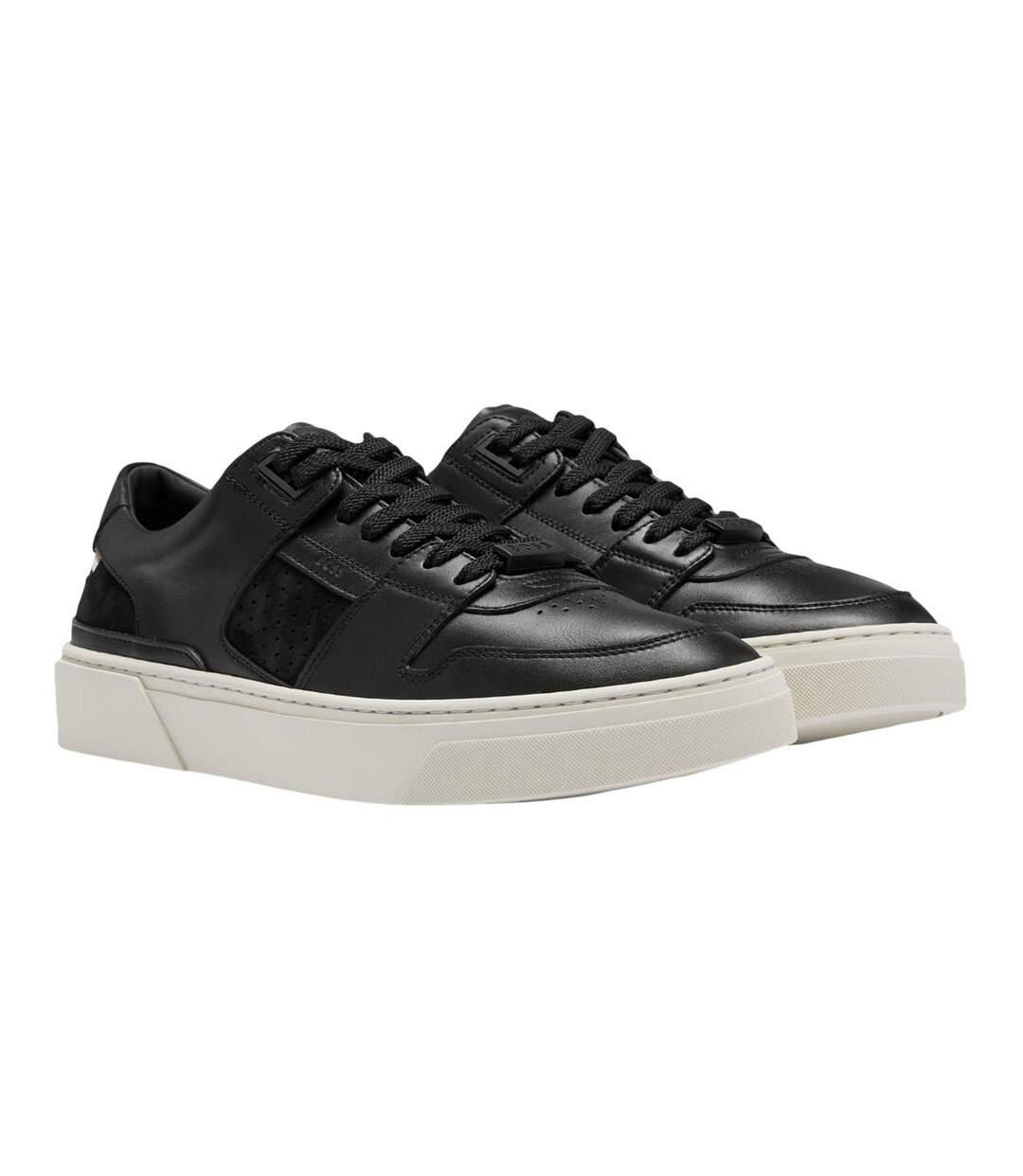 Chaussures De Tennis Gary Homme Noir Blanc Boss-1